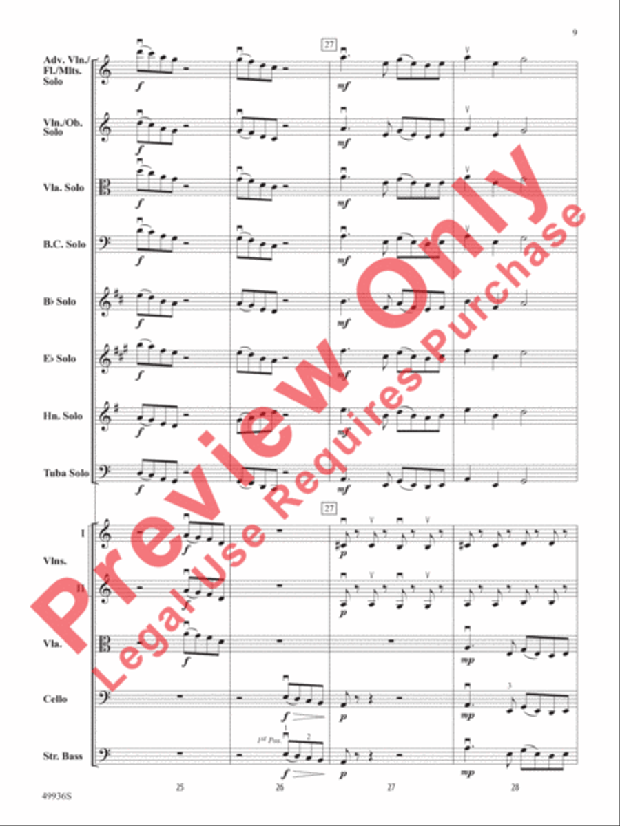 A Chameleon Concerto String Orchestra scores gallery preview page 10
