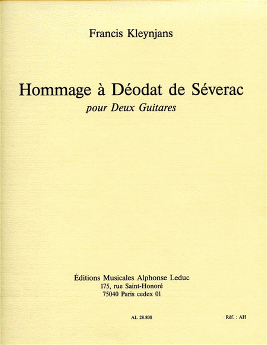 Hommage A Deodat De Severac (guitars 2) Collection / Songbook scores gallery preview page 1