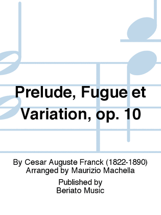 Book cover for Prelude, Fugue et Variation, op. 10