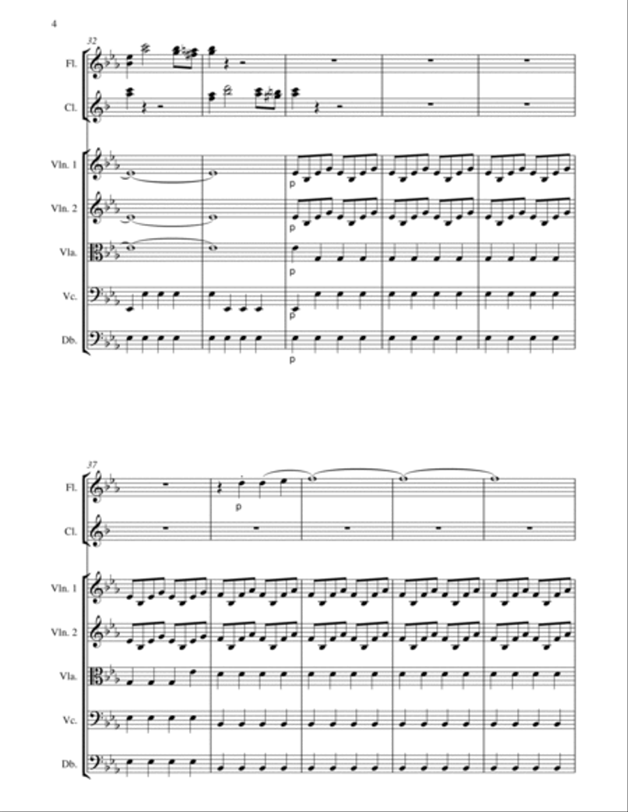 I Will Give Thanks Unto Thee Small Ensemble scores gallery preview page 4