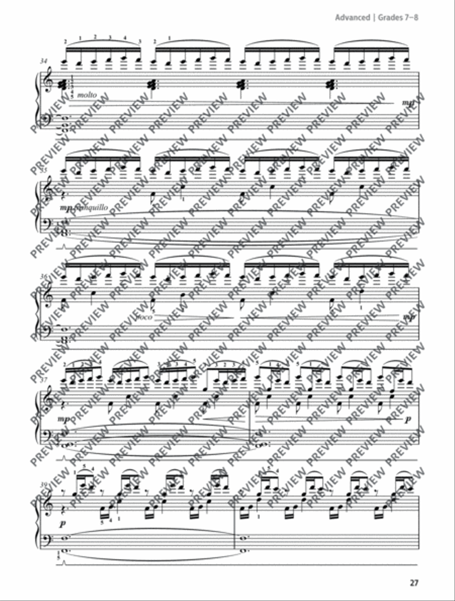 Between Dawn, Noon and Midnight Piano Solo scores gallery preview page 5