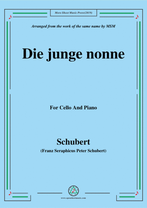 Schubert-Die junge nonne,for Cello and Piano