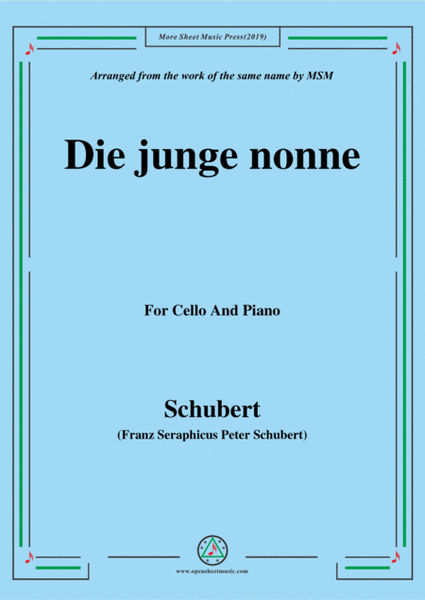 Schubert-Die junge nonne,for Cello and Piano image number null