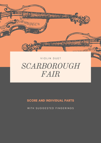 Scarborough Fair Easy Violin Duet image number null