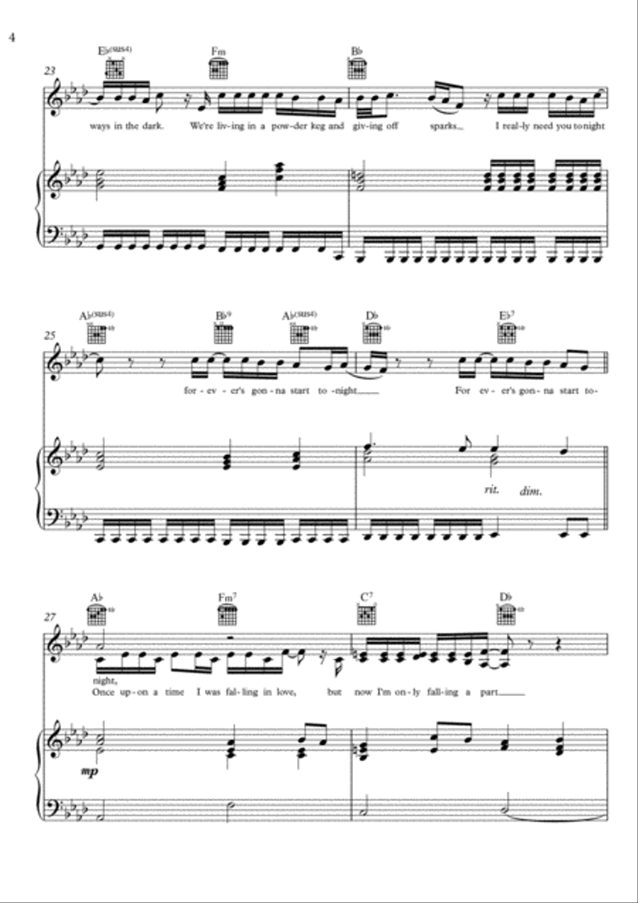 Total Eclipse Of The Heart Voice scores gallery preview page 4