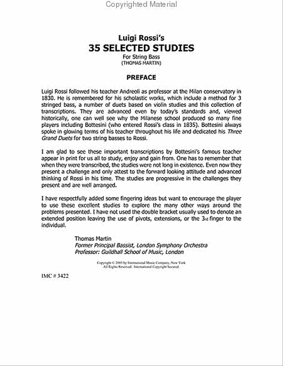 35 Selected Studies 35 Selected Studies Double Bass scores gallery preview page 3