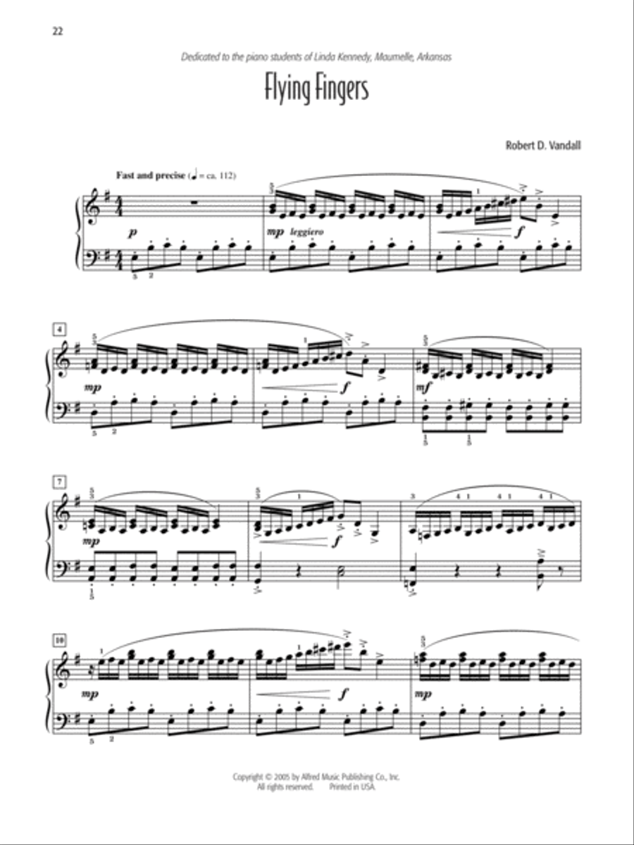 Robert D. Vandall's Favorite Solos, Book 3 Piano Solo scores gallery preview page 5