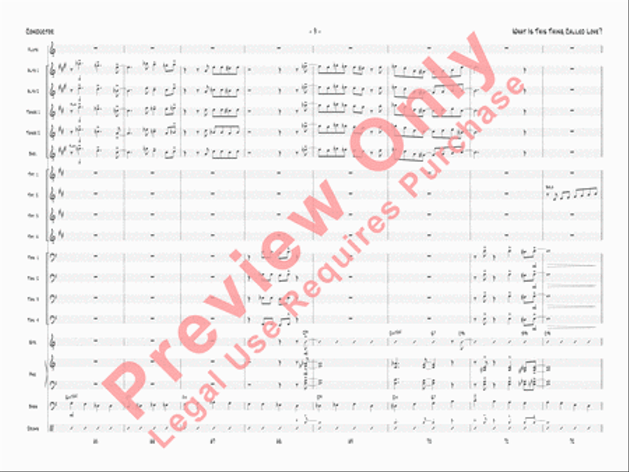 What Is This Thing Called Love? Jazz Ensemble scores gallery preview page 12