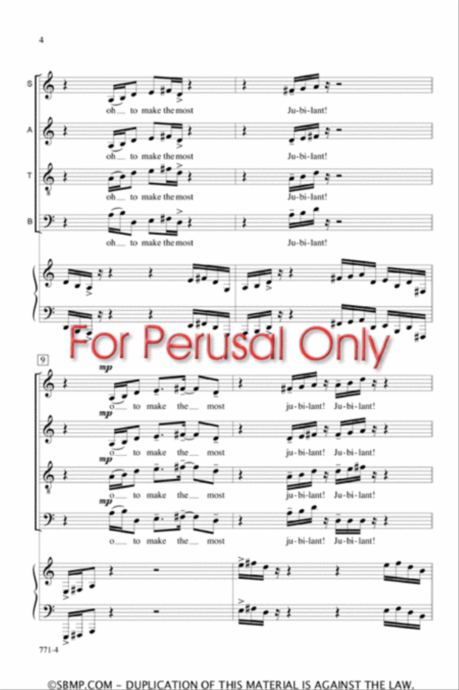 My Spirit Is Uncaged - SATB Octavo 4-Part scores gallery preview page 3