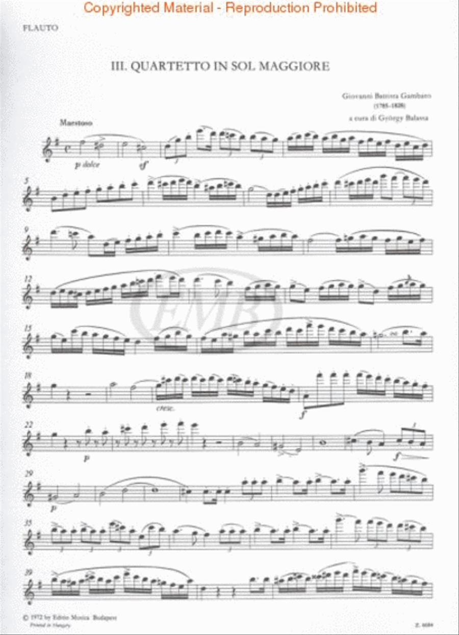 Quartet in G for Flute, Clarinet, Horn, Bassoon Woodwind Quartet scores gallery preview page 2