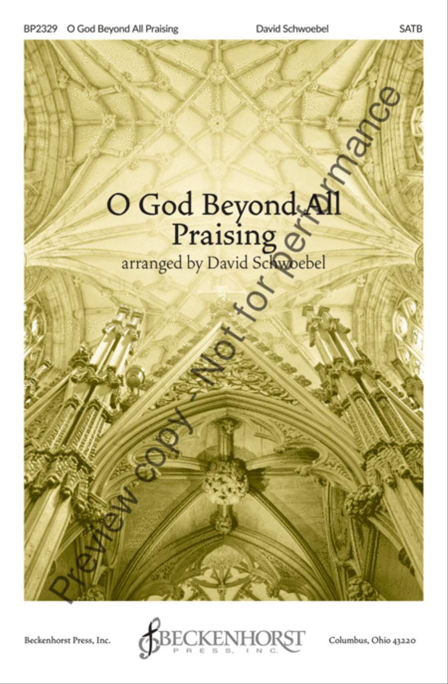 O God Beyond All Praising 4-Part scores gallery preview page 2