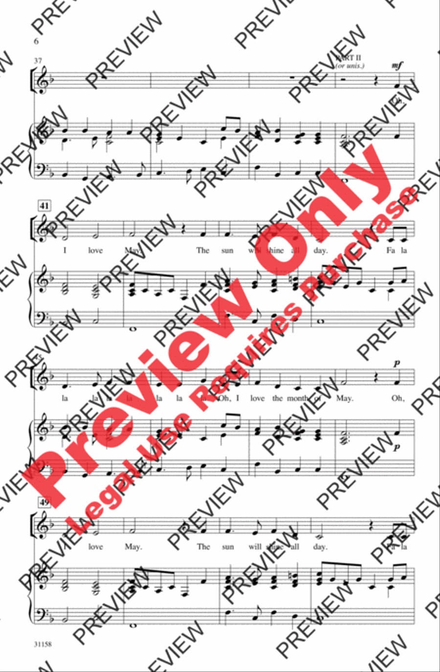 Sing of the Spring Sing of the Spring 2-Part scores gallery preview page 6