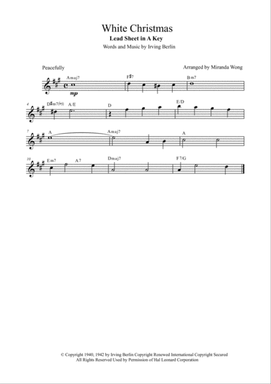 White Christmas White Christmas Woodwind Duet scores gallery preview page 1