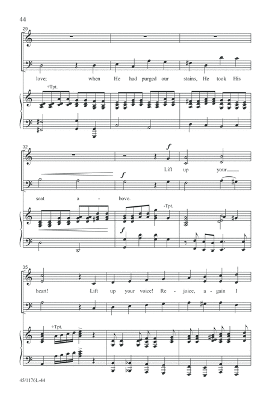 10 More Anthems for about 10 Singers 3-Part scores gallery preview page 44