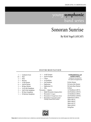 Sonoran Sunrise: Score