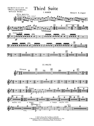 Third Suite (I. March, II. Waltz, III. Rondo): 2nd Percussion