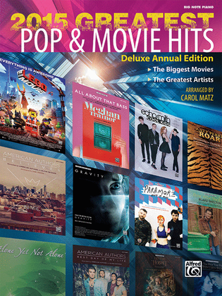 Book cover for 2015 Greatest Pop & Movie Hits