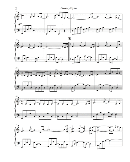Country Hymn Piano Solo by Christopher Boscole