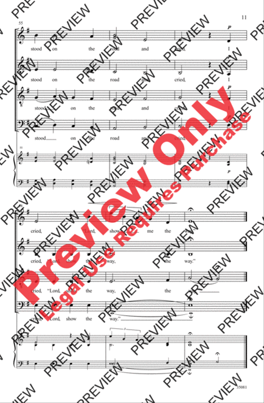 Blind Man 4-Part scores gallery preview page 10