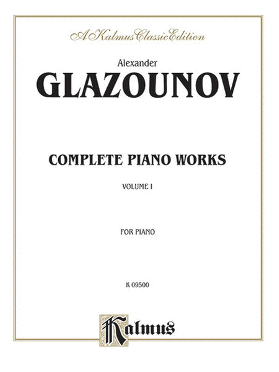 Complete Works, Volume 1 Piano Solo scores gallery preview page 1