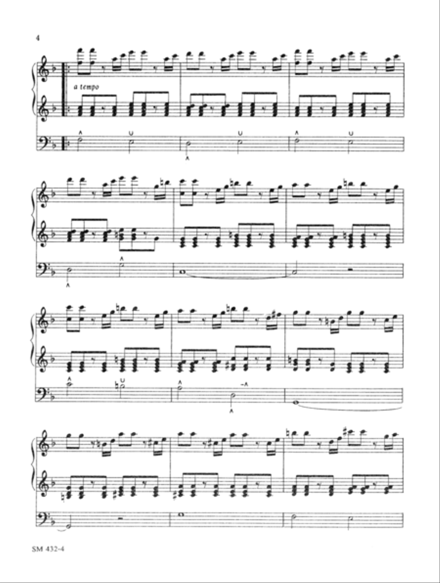 Toccata from the Fifth Organ Symphony Organ scores gallery preview page 4