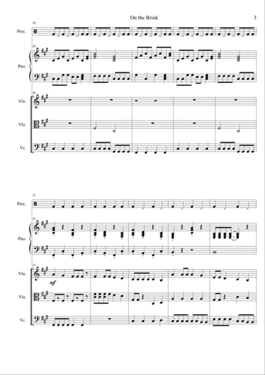 On the Brink Piano Quartet scores gallery preview page 3