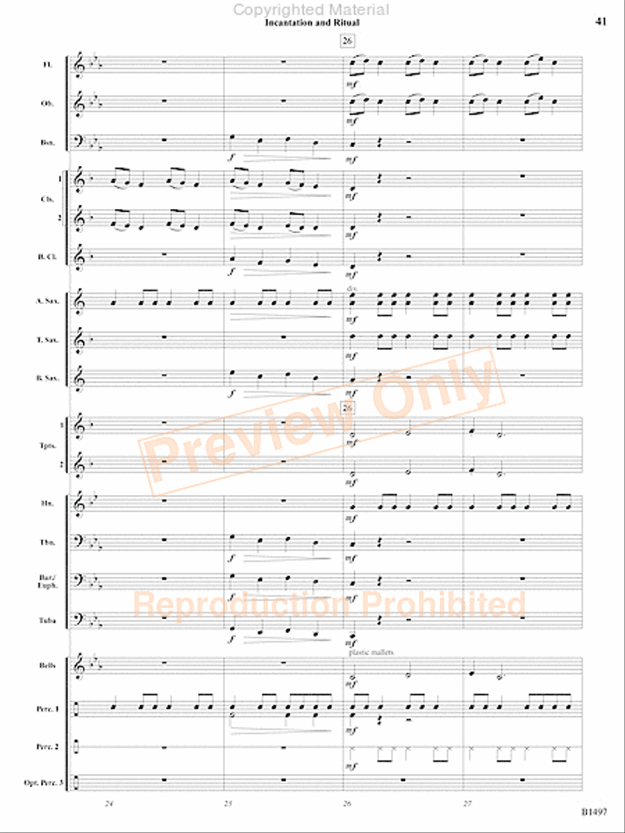 Curtain Up! Concert Band scores gallery preview page 38