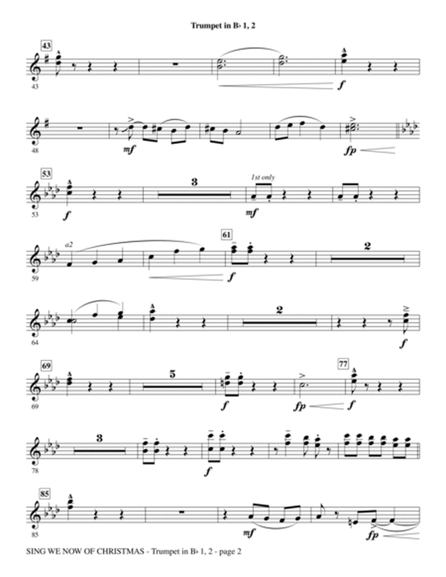 Sing We Now Of Christmas - Bb Trumpet 1,2