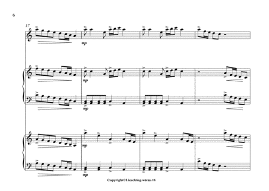 Toccata for Marimba in A minor Percussion Ensemble scores gallery preview page 6