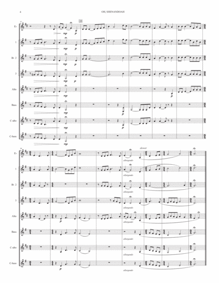 Shenandoah (for clarinet choir) image number null