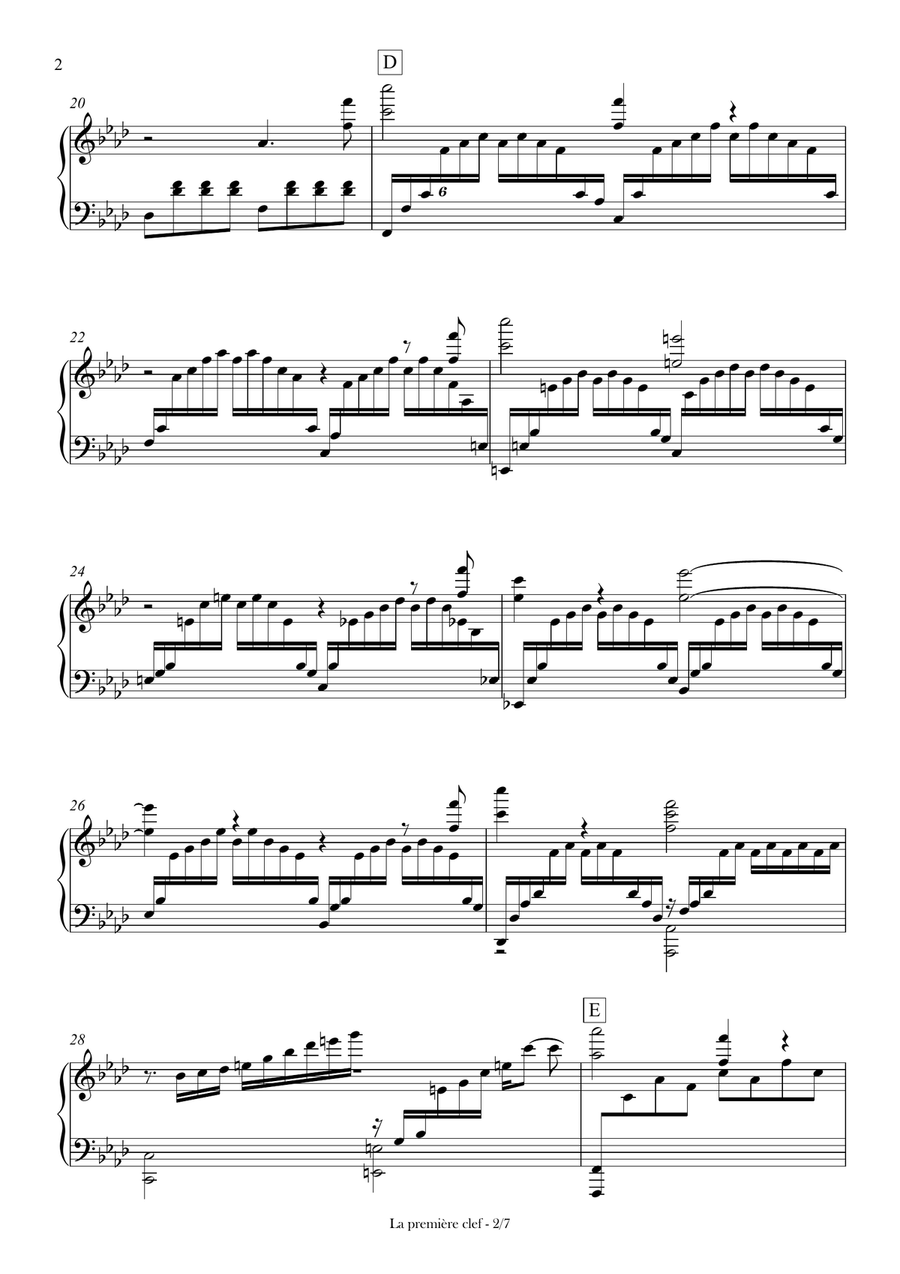 La première clef Piano Solo scores gallery preview page 2