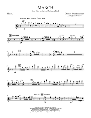 March from Suite for Variety Orchestra, No. 1 - Flute 2