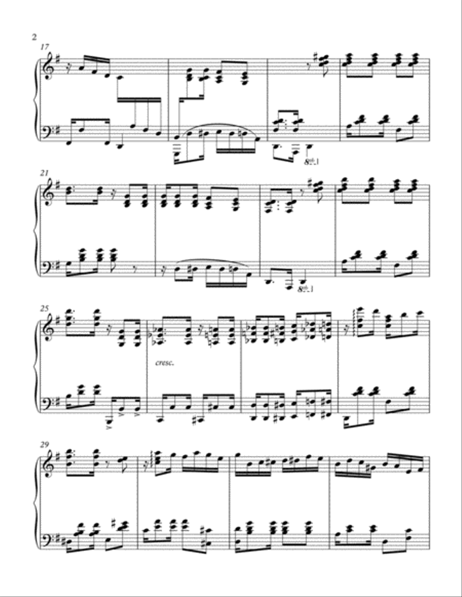 CUTUBA Piano Solo scores gallery preview page 2