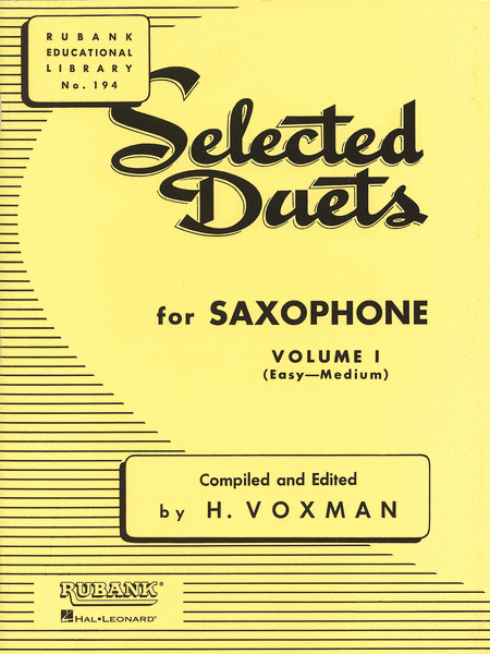 Selected Duets Saxophone - Volume 1
