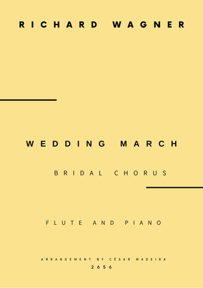 Wedding March (Bridal Chorus) - Flute and Piano - W/Chords (Full Score and Parts)