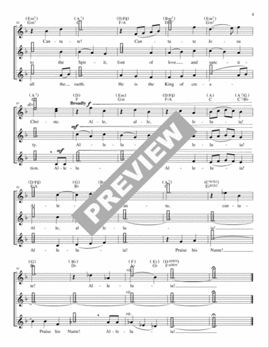 Alleluia, All the Ages - Guitar edition Guitar scores gallery preview page 5