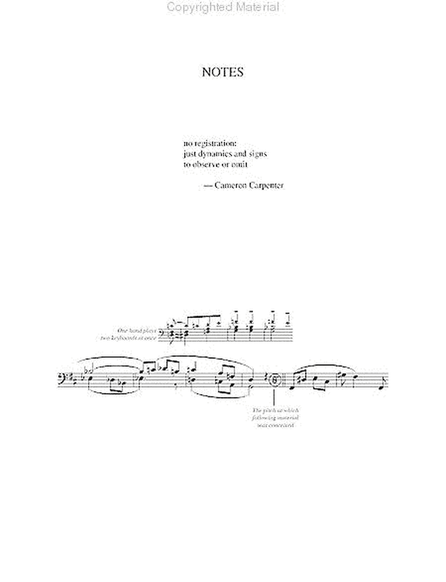 Aria Op. 1 for Organ