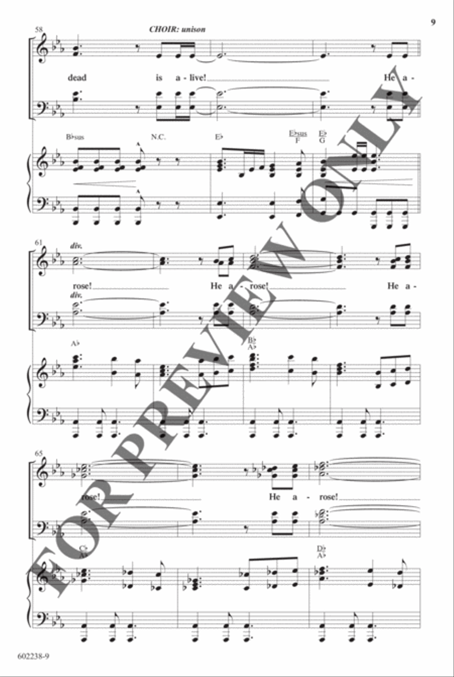 He Who Was Dead - Anthem Choir scores gallery preview page 9