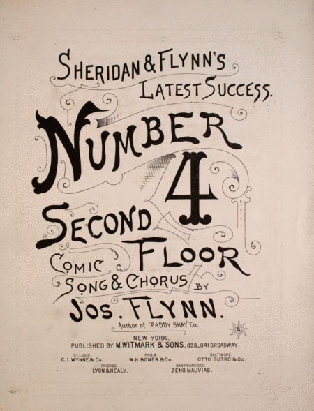 Number 4 Second Floor. Comic Song & Chorus