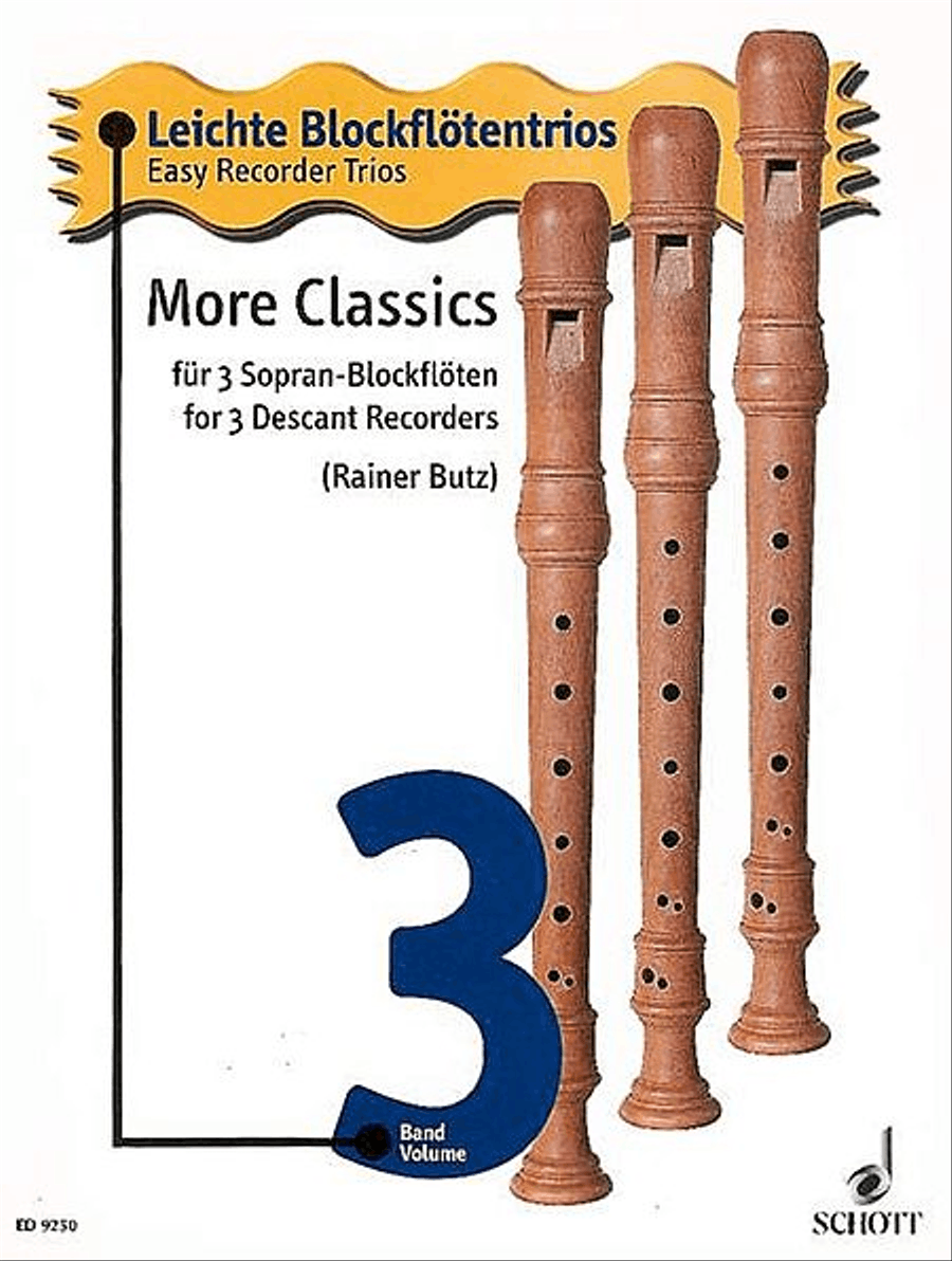 Easy Recorder Trios Volume 3: More Classics Soprano Recorder scores gallery preview page 1
