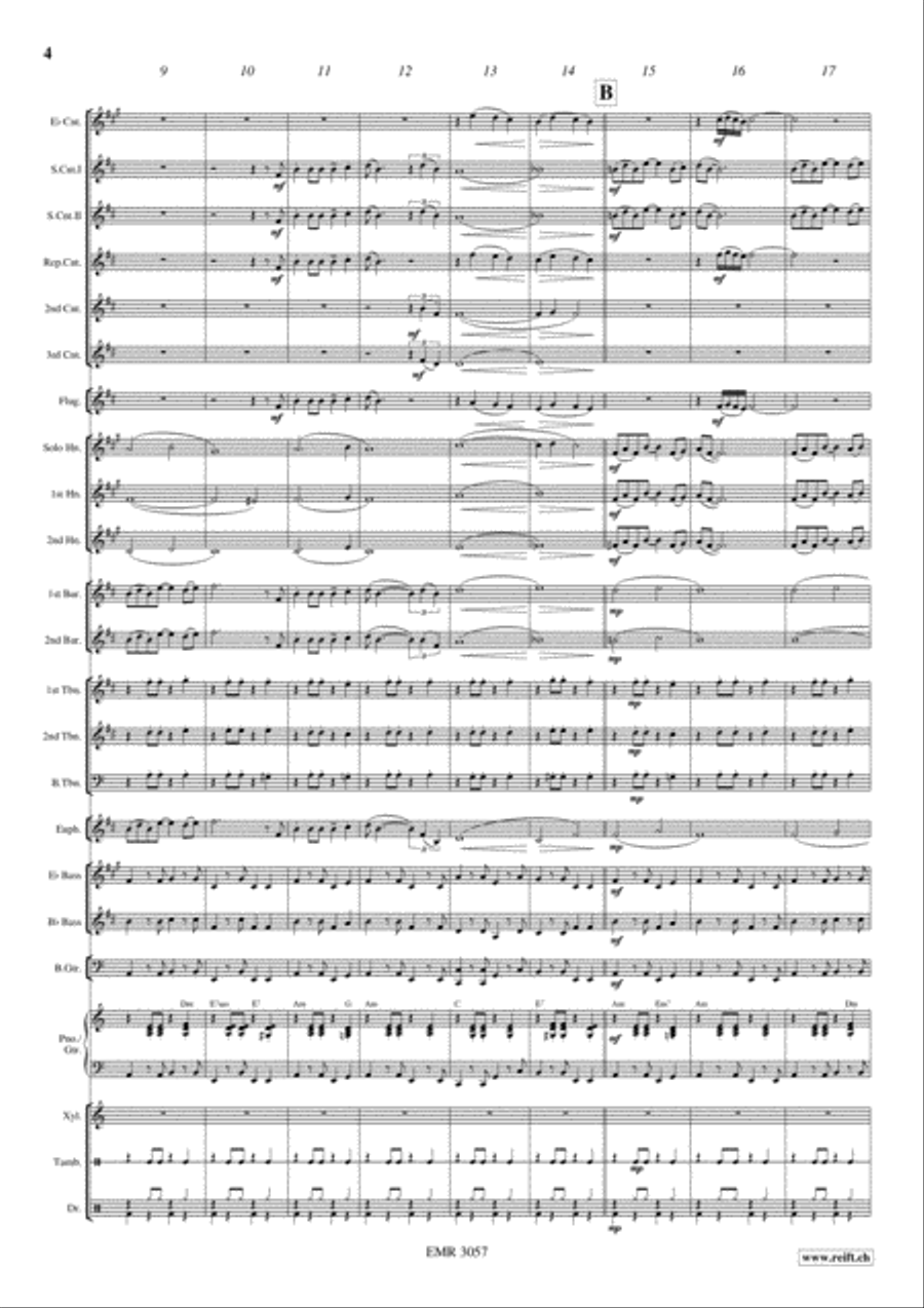 Nathalie Nathalie Brass Band scores gallery preview page 5