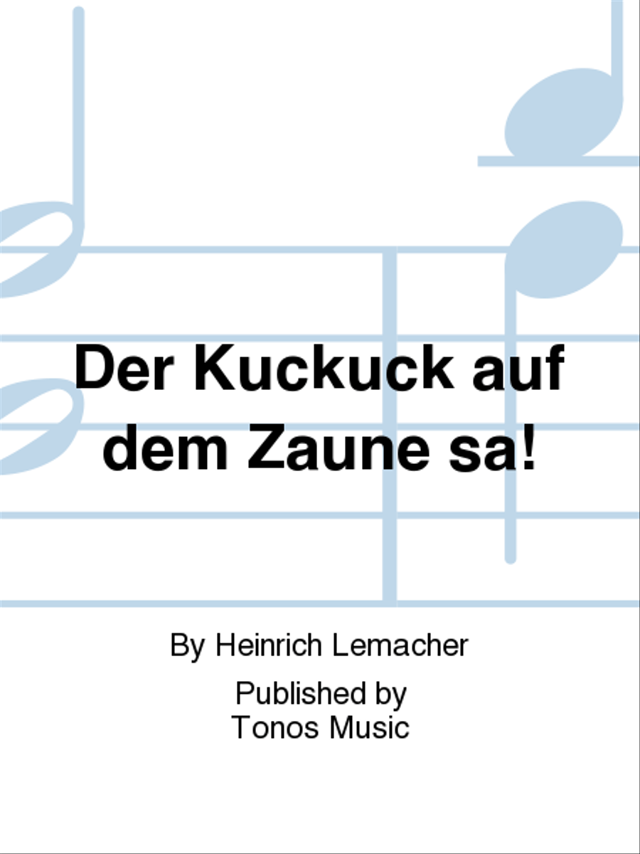 Der Kuckuck auf dem Zaune sa! TTBB scores gallery preview page 1