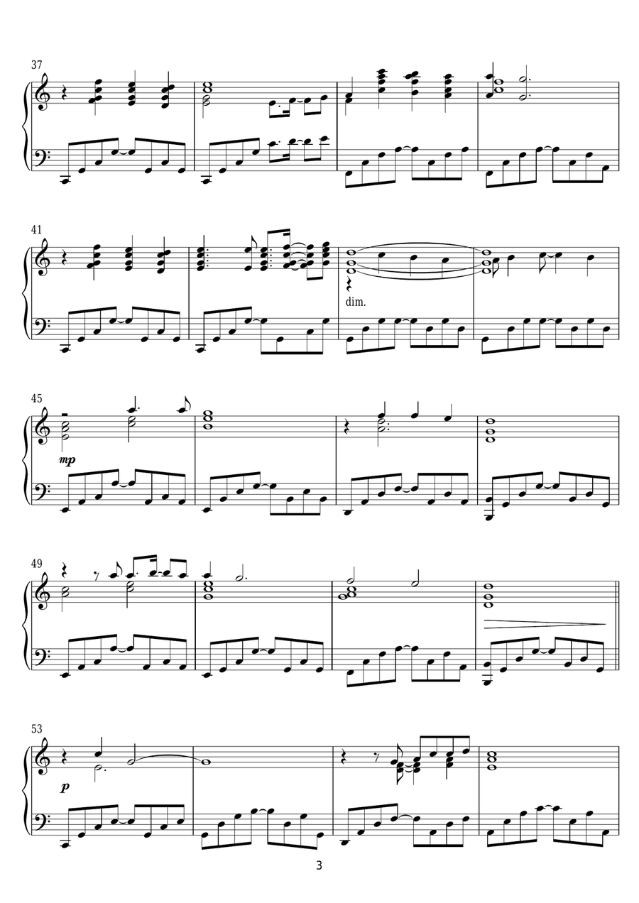 Into The West (from The Lord Of The Rings: The Return Of The King) Piano Solo scores gallery preview page 3