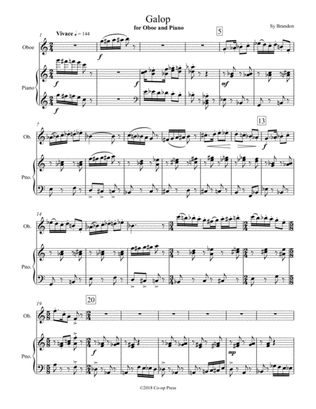 Galop for Oboe and Piano