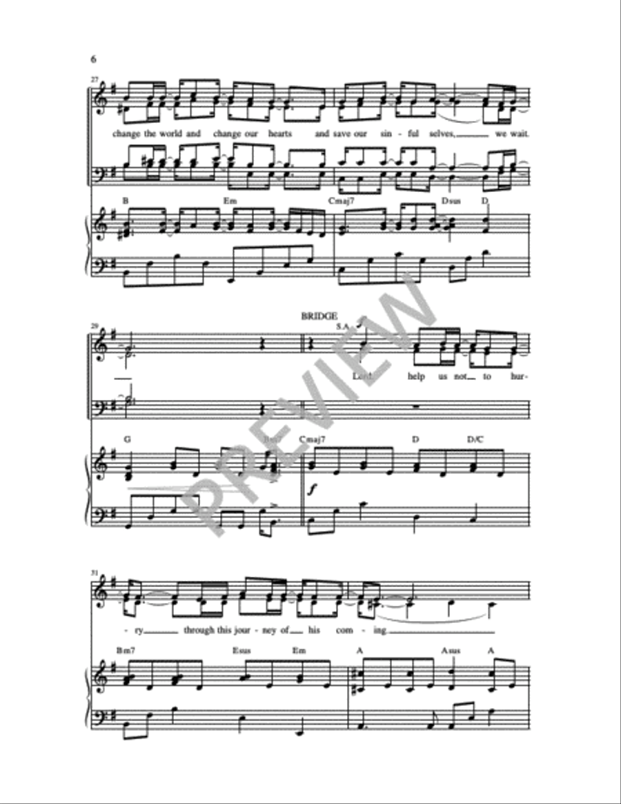 We Wait We Wait 4-Part scores gallery preview page 9