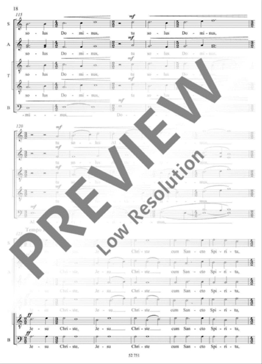 Missa Missa 4-Part scores gallery preview page 19