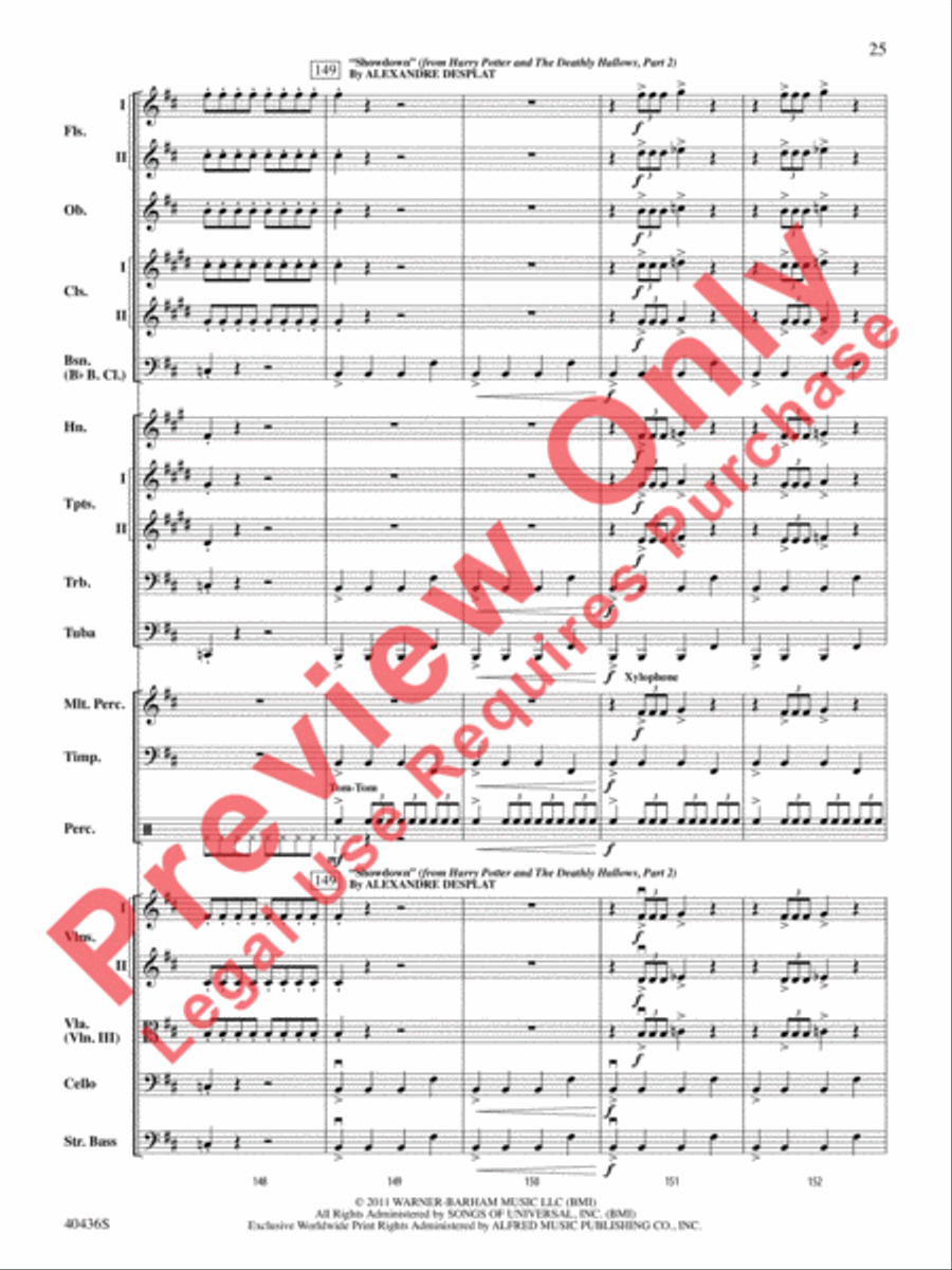 The Magic of Harry Potter Full Orchestra scores gallery preview page 26