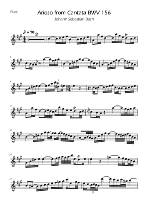Arioso BWV 156 - Flute Solo