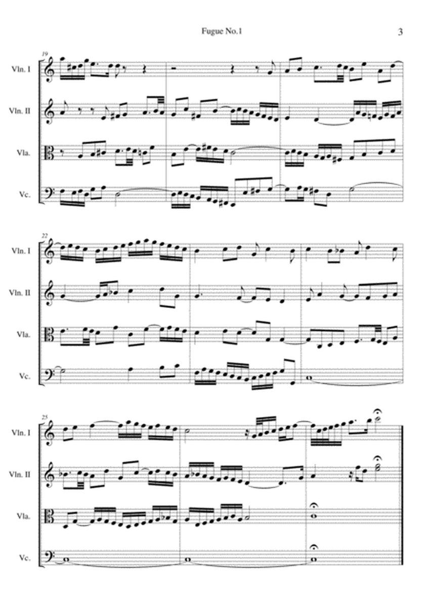 Fugue No.1 BWV 846
