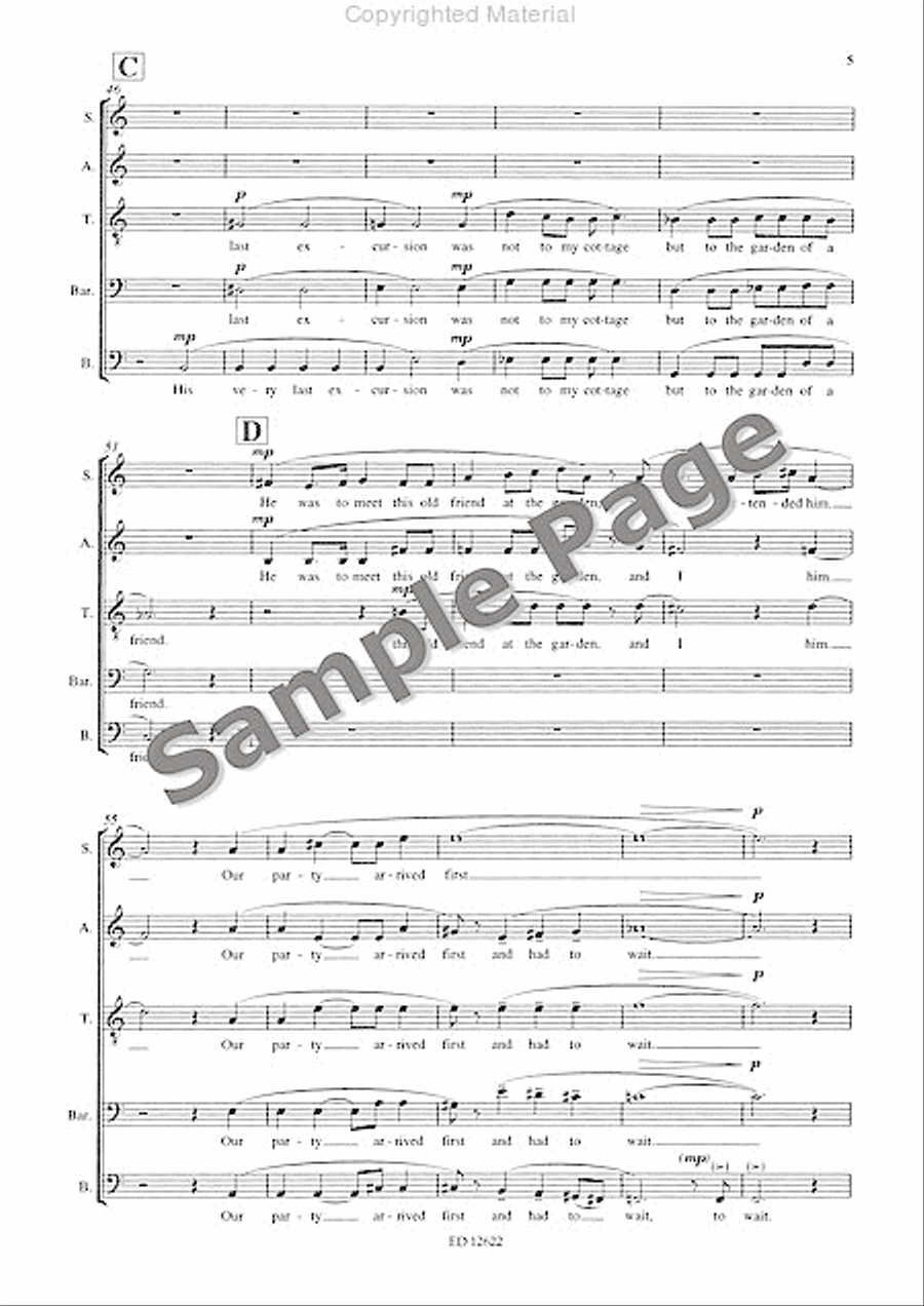 And So Ended Kant's Travelling in this World 4-Part scores gallery preview page 12